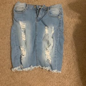 Denim Fashion Nova Skirt